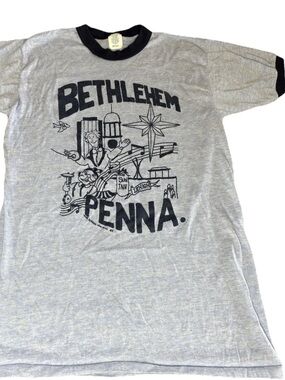 Vintage 80s Bethlehem PA Ringer Tee